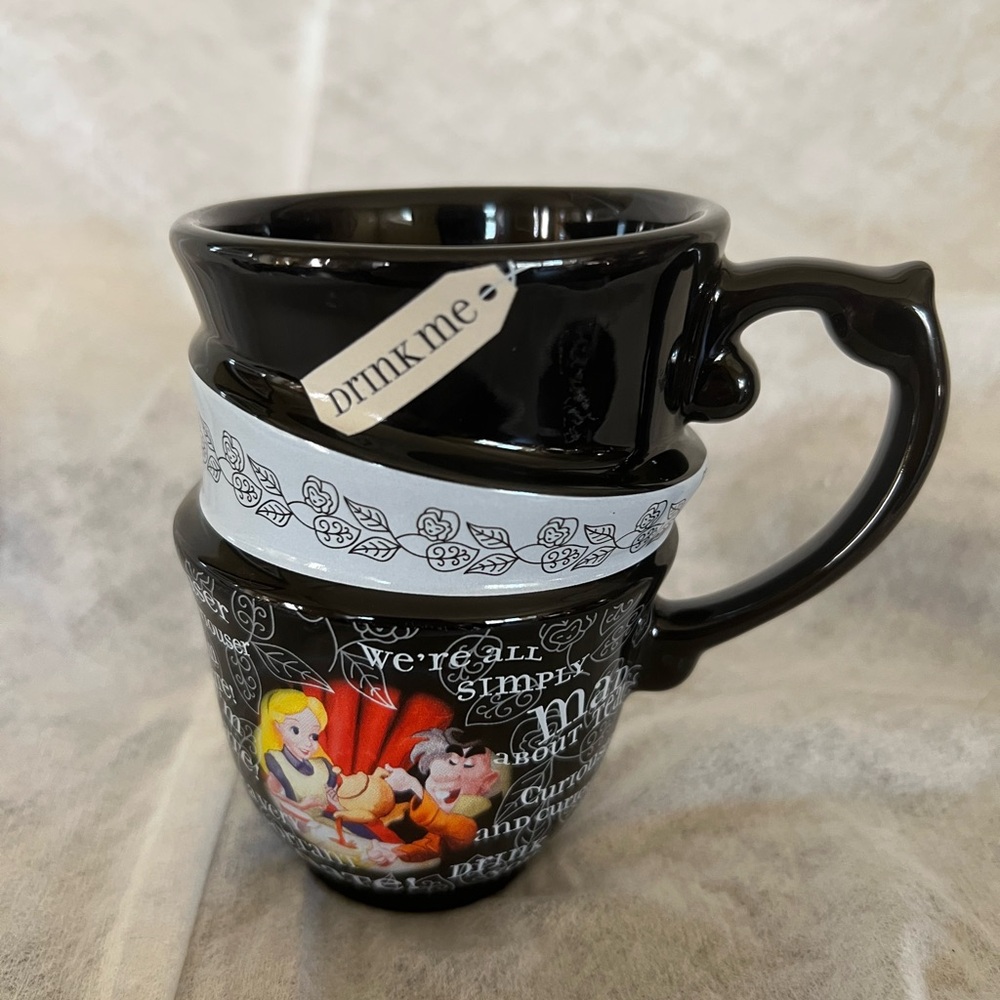 Disney Alice in Wonderland Mad Hatter Stacked Coffee Mug